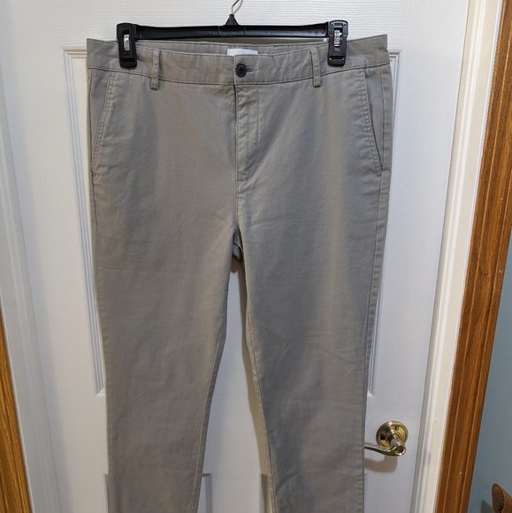 STRETCH SKINNY CHINOS IN LIGHT GRAY-GREY - Picture 1 of 4